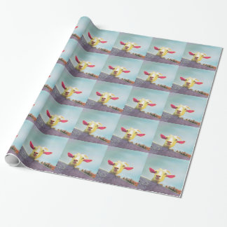 Greatest of All Time pink eared goat Wrapping Paper