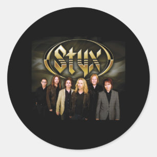 Greatest Of STYX Band Retro 80s Style For Fans Classic Round Sticker