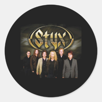 Greatest Of STYX Band Retro 80s Style For Fans Classic Round Sticker