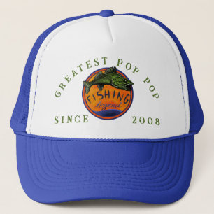 Greatest Pop Pop Fishing Legend Trucker Hat