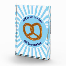 Greatest Pretzel in sunburst blue white - add text