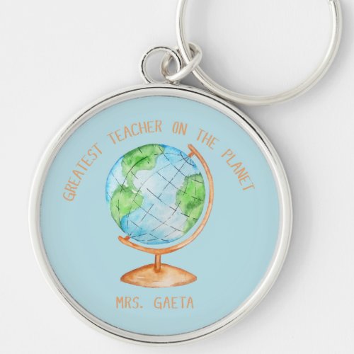 Greatest Teacher on the Planet Key Chain