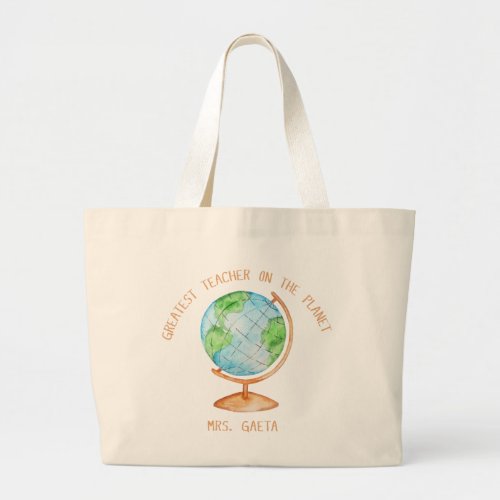 Greatest Teacher on the Planet Tote Bag