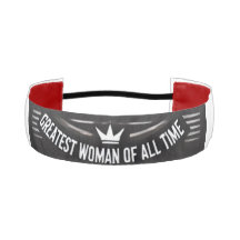 Greatest Woman of All Time-Crown Non-Slip Headband