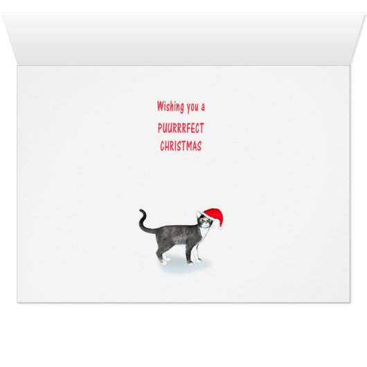 Greatgrandmother, Cats in Christmas hats (Inside Horizontal (Bottom))