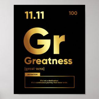 Greatness Definition | Motivational Poster