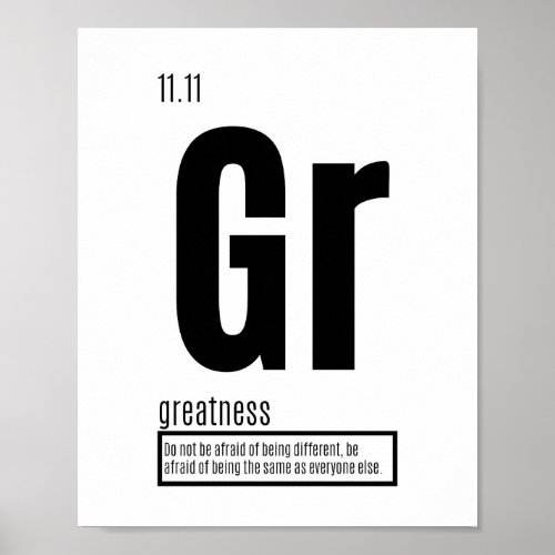 Greatness _ Fundamental Elements of Success Poster