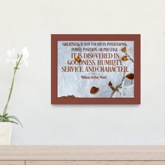 Greatness is Discovered Framed Art