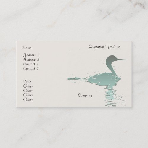 Grebe/Nature Business Card
