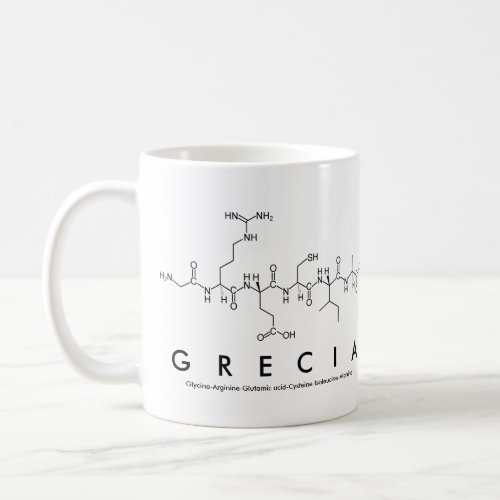 Grecia peptide name mug