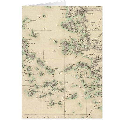 Grecian Archipelago, ancient Cards (Front)