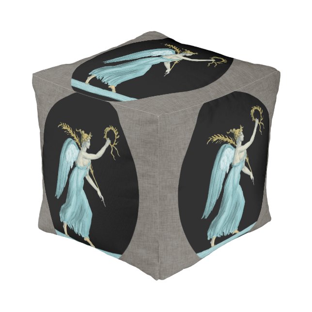 Grecian Beauty II Pouf (Angled Front)