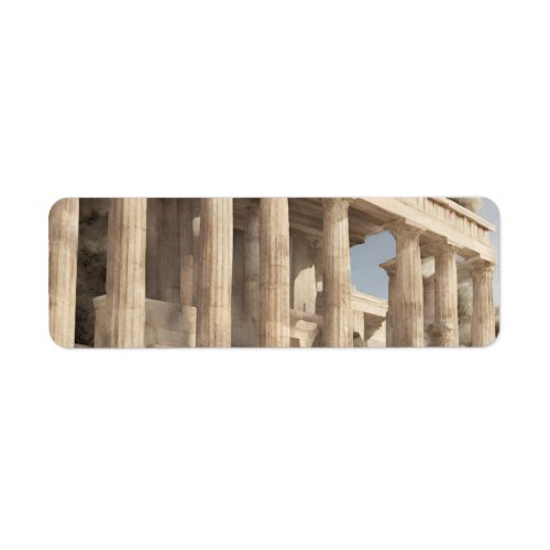 Grecian Columns Label