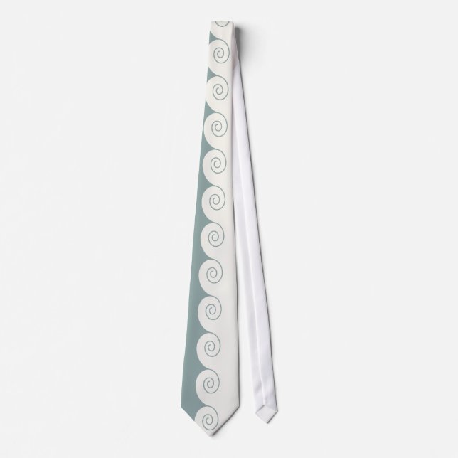 Grecian Spiral Wave Tie (Front)