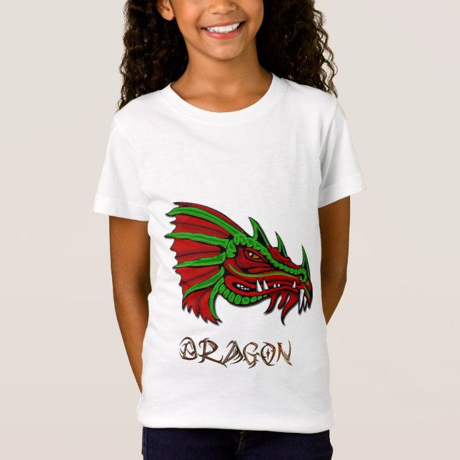 Grecken the Mystical Dragon Fantasy Art T-Shirt (Front)