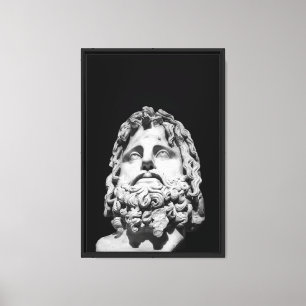 Greco Roman Bust Canvas Print