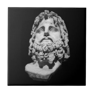 Greco Roman Bust Ceramic Tile