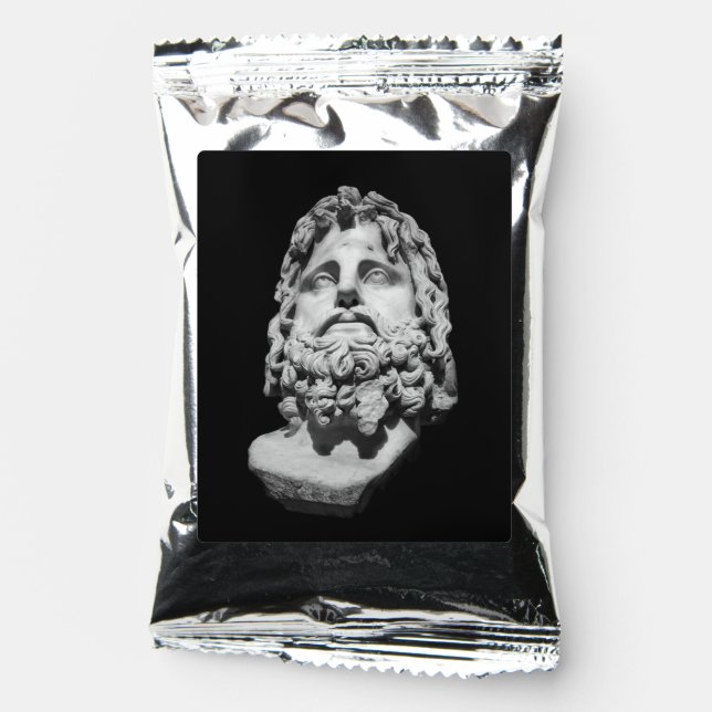 Greco Roman Bust Coffee Drink Mix (Front)