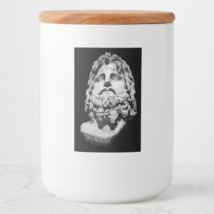 Greco Roman Bust Food Label