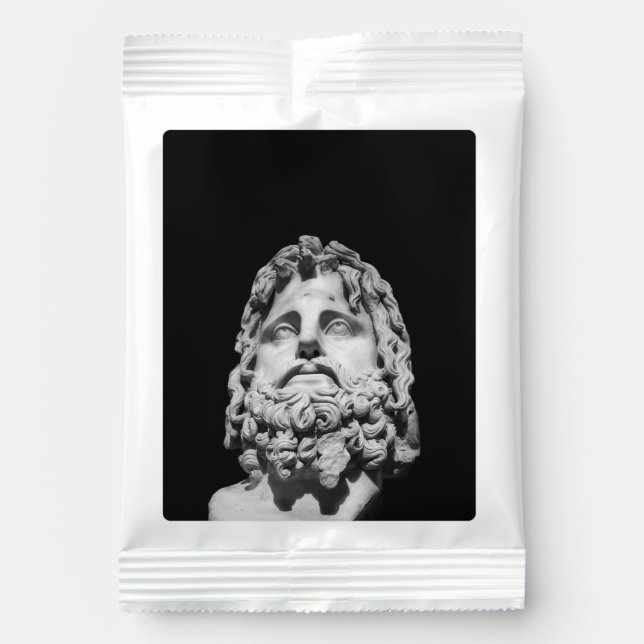 Greco Roman Bust Hot Chocolate Drink Mix (Front)
