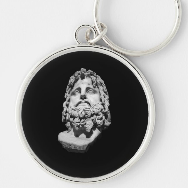 Greco Roman Bust Keychain (Front)