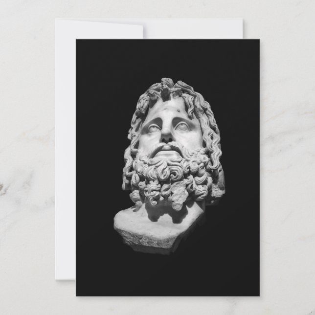 Greco Roman Bust Note Card (Front)