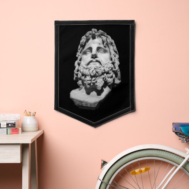 Greco Roman Bust Pennant (Insitu 2)