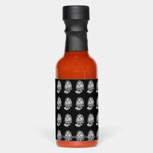 Greco Roman Marble Bust Classical Black and White Hot Sauces