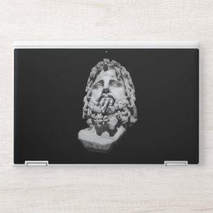 Greco Roman Marble Bust Classical Black and White HP Laptop Skin