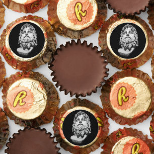 Greco Roman Marble Bust Classical Black and White Reese's Peanut Butter Cups