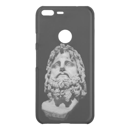 Greco Roman Marble Bust Classical Black and White  Uncommon Google Pixel XL Case (Back)