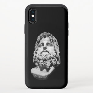 Greco Roman Marble Bust Classical Black and White  iPhone X Slider Case