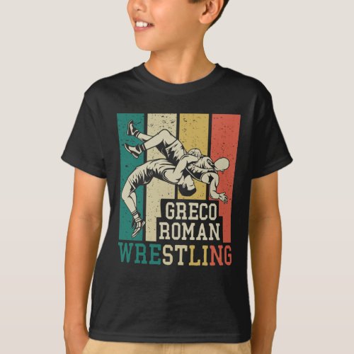 Greco Roman Wrestling Fighter Wrestler T_Shirt