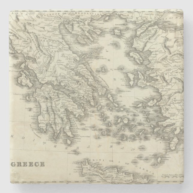 Greece 16 stone coaster (Front)