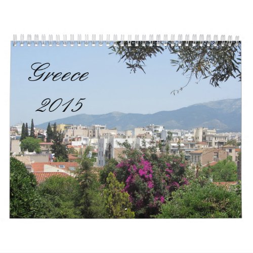 Greece 2015 calendar