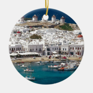 Greece%20Mykonos-.[kan.k]JPG Ceramic Ornament