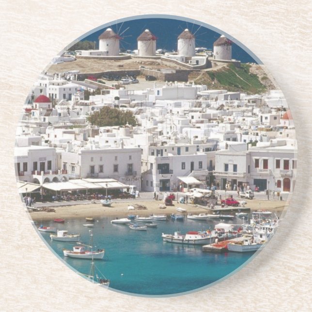 Greece%20Mykonos-.[kan.k]JPG Drink Coaster (Front)