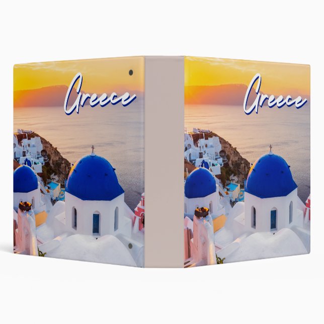 Greece 3 Ring Binder (Background)