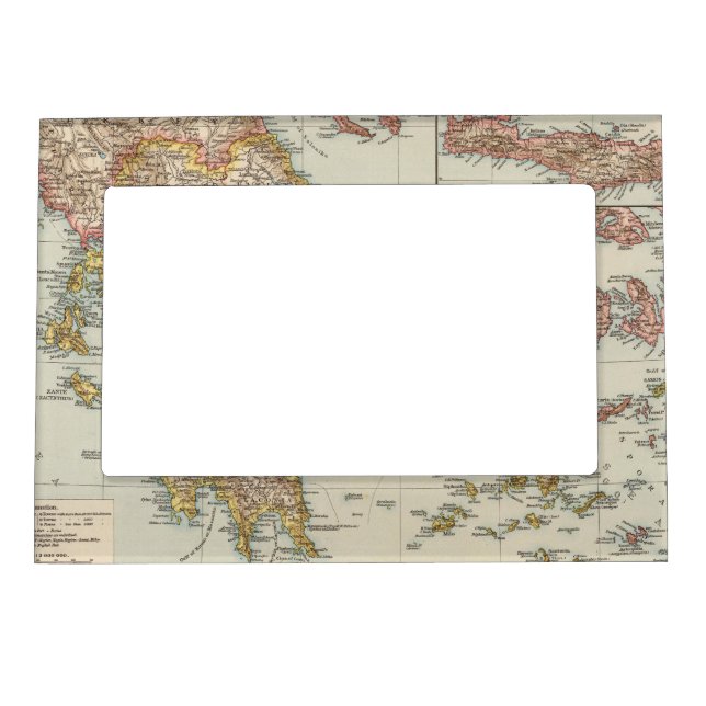 Greece 4 magnetic picture frame (Front)