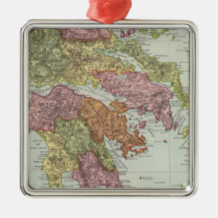 Greece 4 metal ornament