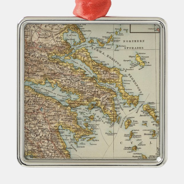 Greece 4 metal ornament (Front)