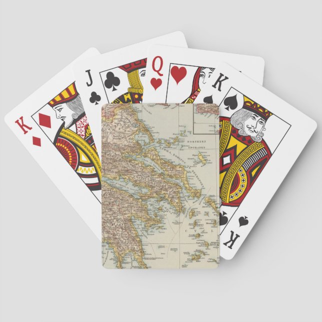 Greece 4 poker cards (Back)