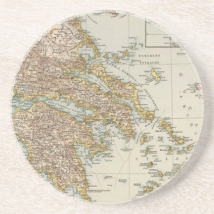 Greece 4 sandstone coaster