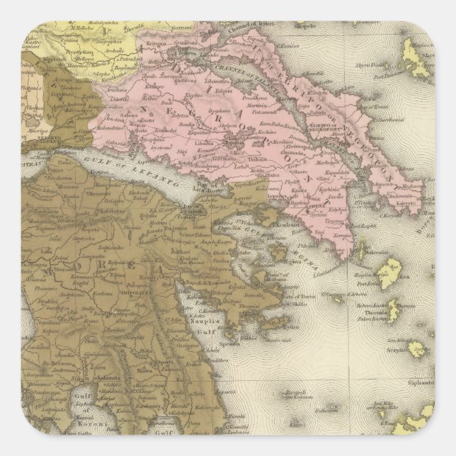 Greece 7 square sticker (Front)