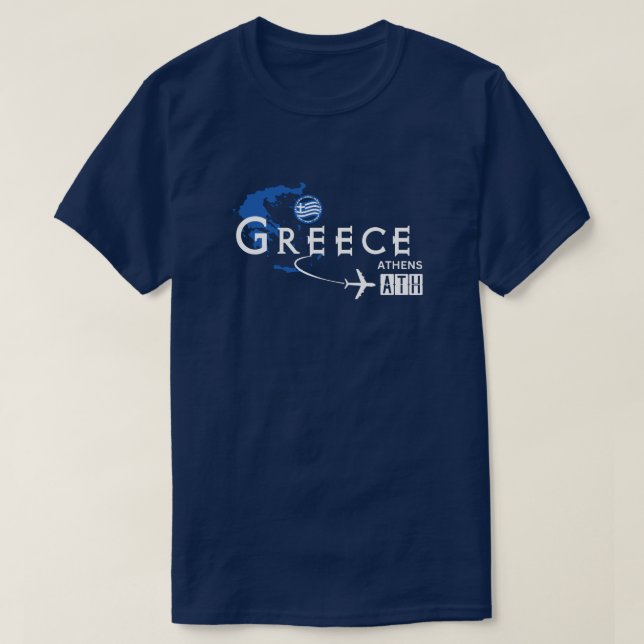 Greece Airport Code T-Shirt (Design Front)