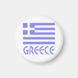 Greece and Greek Flag Magnet