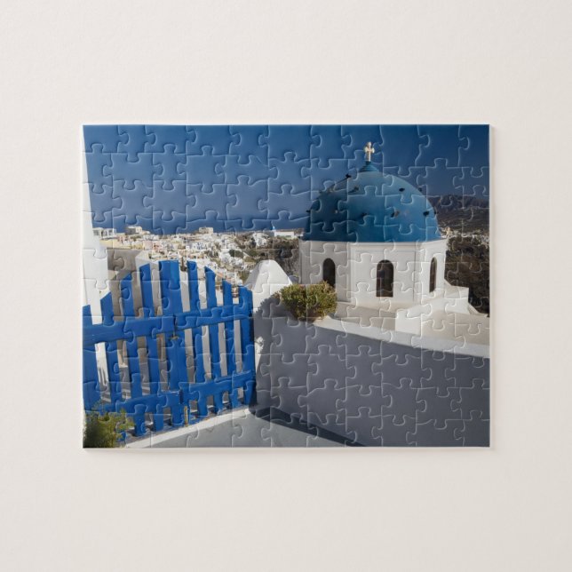 Greece and Greek Island of Santorini from the Jigsaw Puzzle (Horizontal)