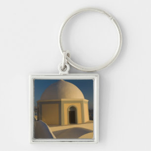 Greece and Greek Island of Santorini town of 2 Keychain