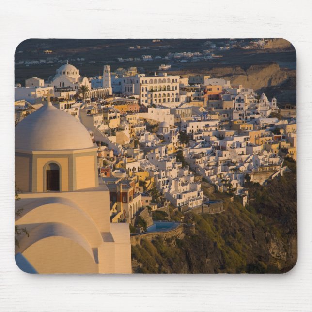 Greece and Greek Island of Santorini town of Mouse Pad (Front)