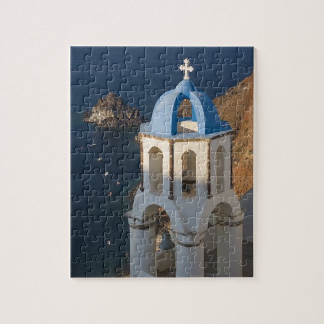 Greece and Greek Island of Santorini town of Oia 2 Jigsaw Puzzle (Vertical)